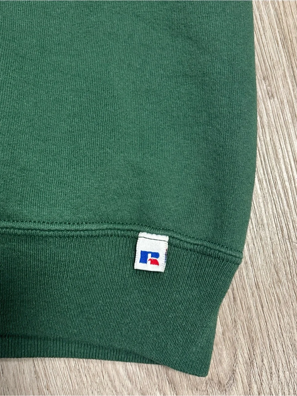 Vintage Russell Athletic PC Celtics Logo Pullover Sweatshirt Green Men's XL